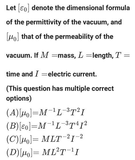 vacuum permittivity and permeability